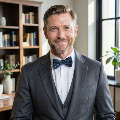 Ryan Seacrest Distinction Mens Bianca Pre-Tied Silk Bow Tie