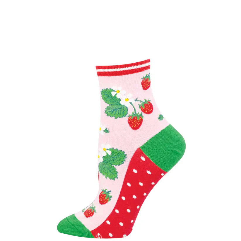 Strawberry Threads Socks