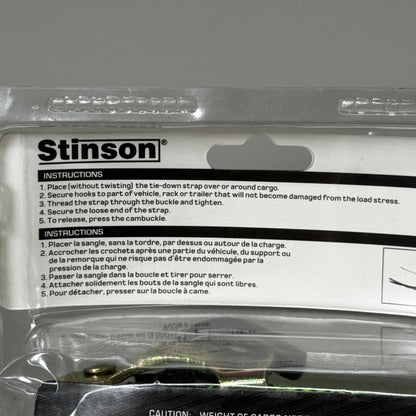 STINSON Universal Tie-Down 900lbs Capacity Weight 1" x 10' Green 406270
