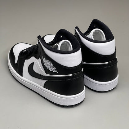 NIKE AIR JORDAN 1 Mid Panda Shoe Women's Sz 9 Black / White DV0991-101 (New)