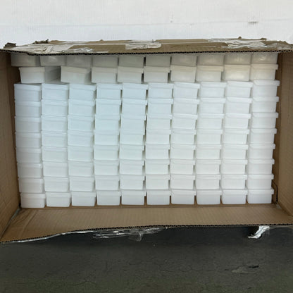 CGS INC Plastic White Storage Cases 99 Pack 20”Lx2”Wx1 1/2”H Plastic