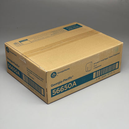 GEORGIA PACIFIC C-Fold/Multifold Paper Towel Dispenser Black 56650A (New)