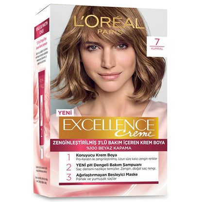 Loreal Paris Excellence Creme Hair Dye - 100% Gray Coverage, Permanent Hair Color