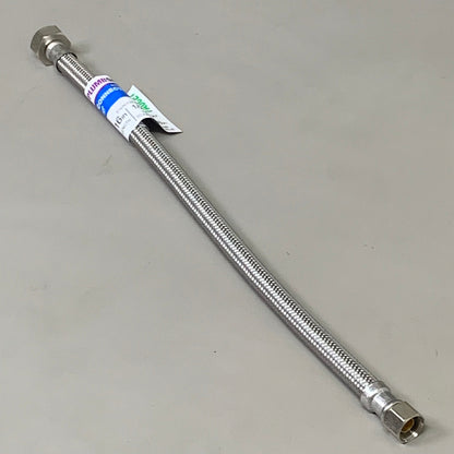 PLUMBSHOP (2 PACK)Faucet Connector Stainless Steel Braid 3/8"&1/2" FIP PLS1-16AF