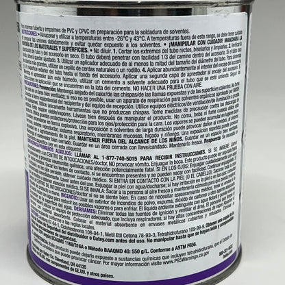 OATEY Aggressive Purple Primer CPVC & PVC Purple Tint 32 fl oz 30758