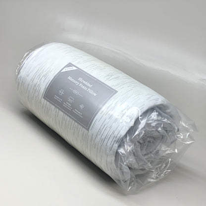 WEEKENDER Shredded Memory Foam Pillow 2pk Breathable Moldable Sz Queen