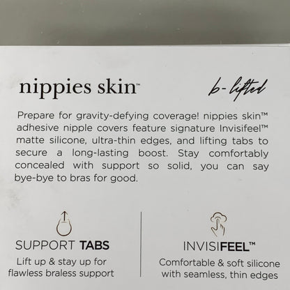NIPPIES SKIN Lift Nipple Cover Matte W/ Nipple Covering Creme 1 Pair