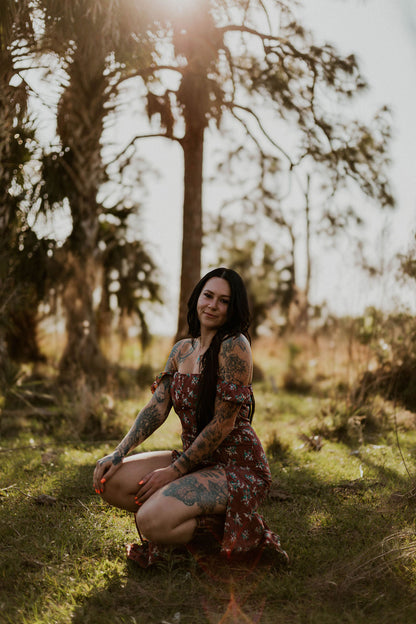 Floral Desert Maxi Dress