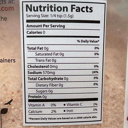 THE SINGLE ORIGIN FOOD CO (6 PACK) Pink Himalayan Salt Tub (course) 20 oz/each BB 11/26