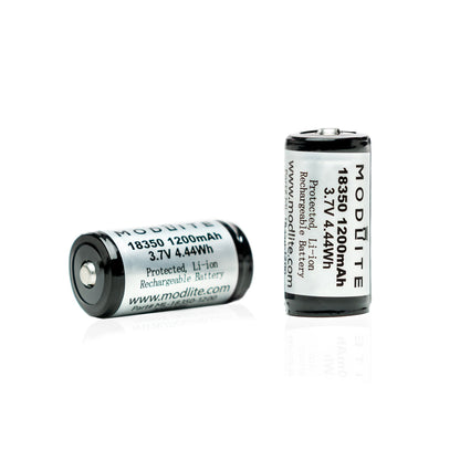 Modlite 18350 1200mAh Protected Cell (2 Pack)