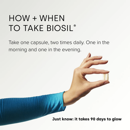 Biosil Collagen Generator - 120 Original Capsules Pack of 2 - with Patented ch-OSA Complex - Generates & Protects Your Own Collagen - GMO Free - 60-Day Supply