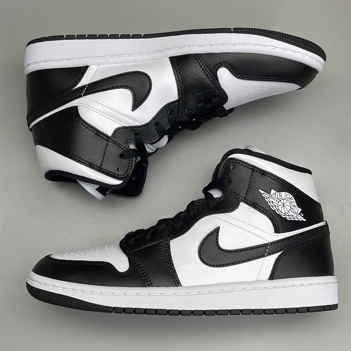 NIKE AIR JORDAN 1 Mid Panda Shoe Women's Sz 11 Black / White DV0991-101 (New)