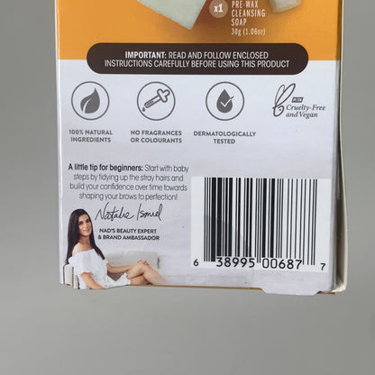 NADS 3 PK Natural Precision Eyebrow Wand Waxing Kit 0.2oz 6877EN06