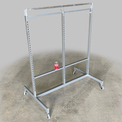 ARTITALIA GROUP Rolling Stainless Double Sided Store Display Stock Rack 48"W WF2565 (New)