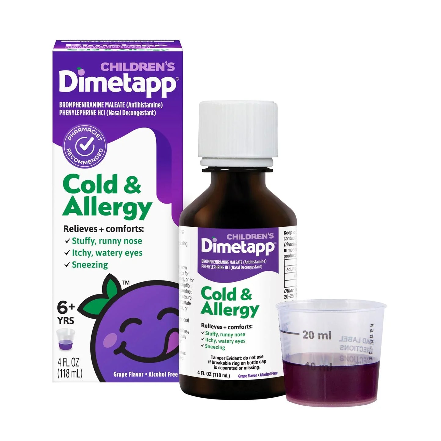 Children's Dimetapp Cold & Allergy (4 fl. oz., Grape Flavor), Nasal Decongestant