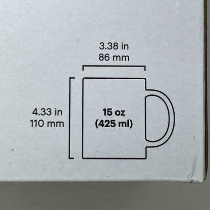 CIRCUT (10 Pack) Ceramic Mug Blank Grey Handle & Interior Infusible Ink White & Grey 15oz