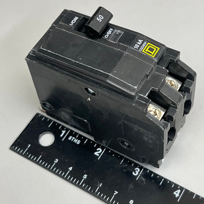 SQUARE D Circuit Breaker Bolt-On 50A-120/240V 2-Pole QOB250