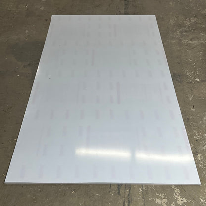 TUFFAK Clear Plastic Polycarbonate Sheet 96"x48"x1/4" (w/ White Peel-off Film)