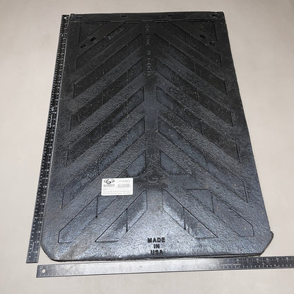 GLOBETECH 2-PACK! Rubber Mud Flaps 24" W x 36" L Black 2436CD (New)