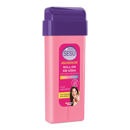 Sesu Roll-On Wax for Hair Removal - Gentle, Easy & Dermatologically Tested - 3.38 fl oz