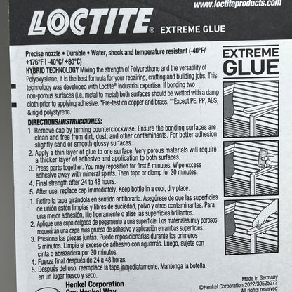HENKEL LOCTITE (3 PACK) Extreme High Strength & Durability Glue 1.62oz 2951269