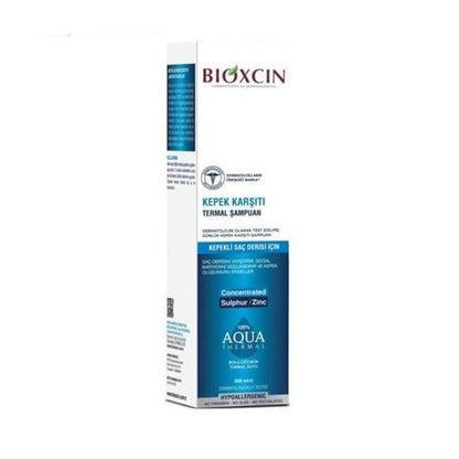 Bioxcin Sulfate-Free Shampoo with Aqua Thermal - Anti-Frizz, Gentle Hair Care, 300ml