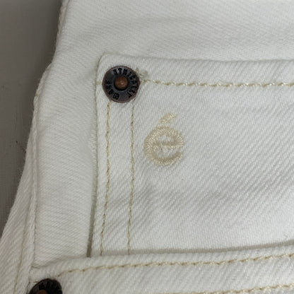 ETICA Tyler High Waist Straight Leg Ankle jeans Vintage White Size 25 EW180114A