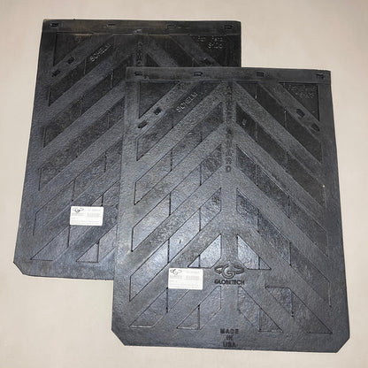GLOBETECH 2-PACK! Rubber Mud Flaps 1/4" Thick x 24" Wide x 30" Long Black 2430MF (New)