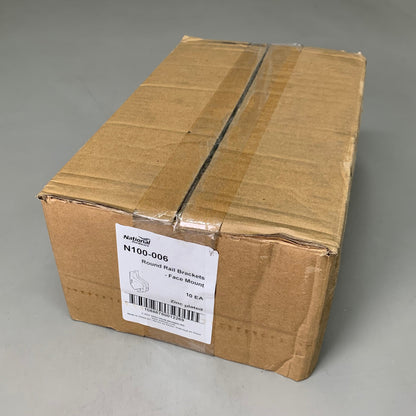 NATIONAL HARDWARE 10-PACK! Steel Round Rail Brackets Face Mount 4.5" x 3" N100-006