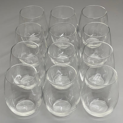 ARCOROC (12 PACK) Perfection Stemless Wine Glass 21 oz Clear, Made in USA! C8304