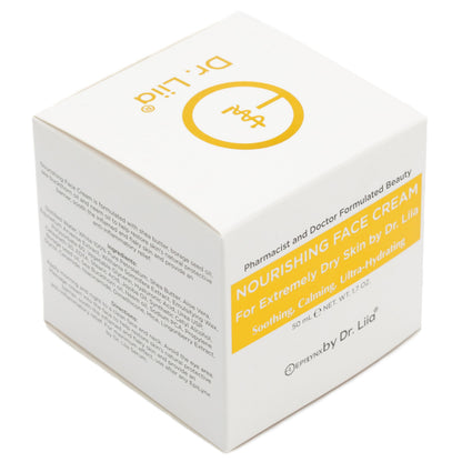 Super Nourishing Calming Face Cream for Extremely Dry & Sensitive Skin – Vegan & Hypoallergenic