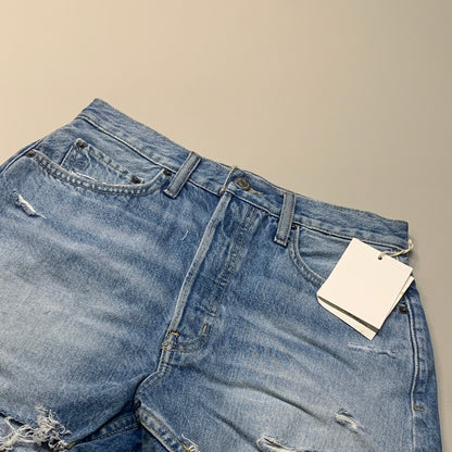 ETICA Fern High Rise Shorts Certified Organic Rip Current Size 28 EW178335
