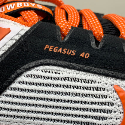 NIKE Zoom Pegasus 40 OK STATE White Shoes, Brilliant Orange & Black 10 W 8.5 M DZ5973-100