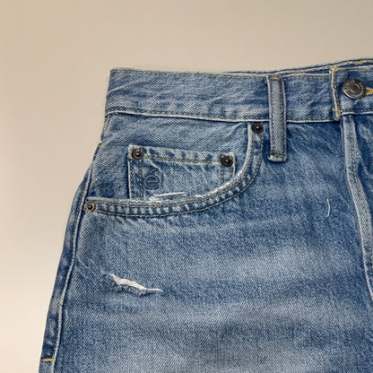 ETICA Fern High Rise Shorts Certified Organic Rip Current Size 27 EW178335