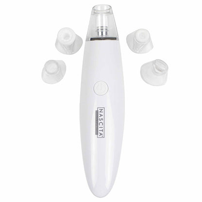 Nascita Electric Blackhead Remover Device - Portable Facial Suction with 5 Interchangeable Heads & Adjustable Suction Power