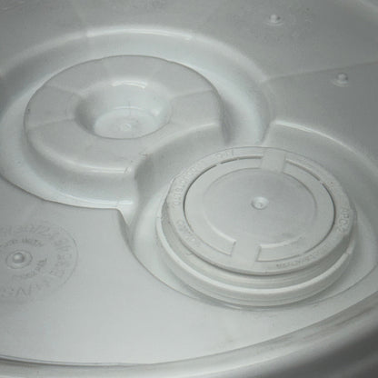 LETICA Tank Bucket Caps (10 Pack) L3100 12”Dx1 1/2”H Plastic White