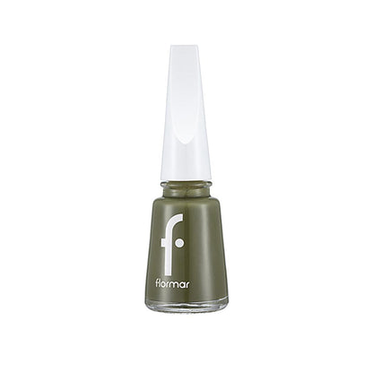 Flormar Nail Enamel 454 Army Glam - Long-Lasting Nail Polish with Nourishing Formula