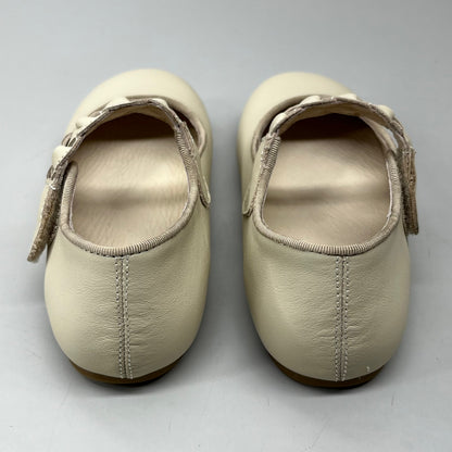 OLD SOLES Lady Plat Braided Strap Leather Shoe Kid’s Sz 30 US 13 Cream #817