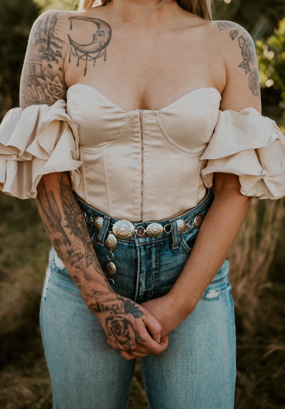 Juliet's Corset Satin Blouse