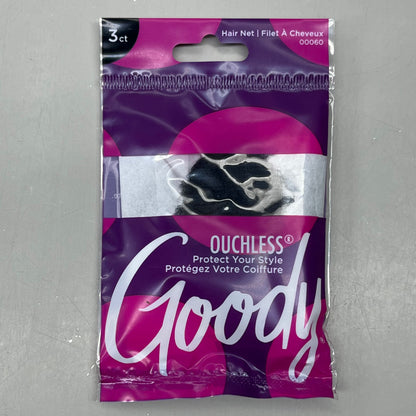GOODY (6 PACK!) Ouchless Hair Nets Black 3000500