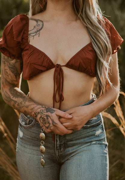 Karen's Rust Crop Top