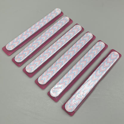 WALGREENS (6 PACK!) Nail File With Case 7 1/2" Pink Mountains WIC 924935