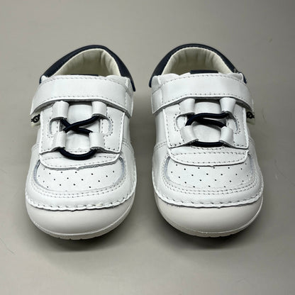OLD SOLES Baby Rebel Pave Leather Shoe Sz 21 US 5 Snow/Navy #4090