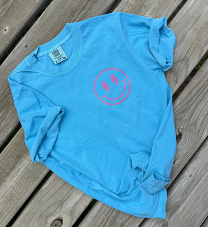 Retro Smiley Pocket Logo Graphic