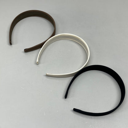 GOODY (3 PACK of 3 !) Comfort Wrapped All-Day Wear Headband Brown/Creme/Black 3000755
