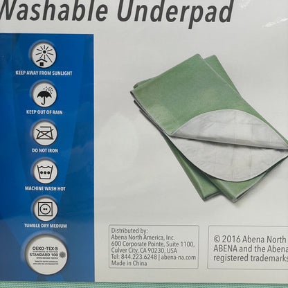 ABENA Home Care Essentials (10 PACK) Washable Bed Underpad 30"x36" Teal 2591