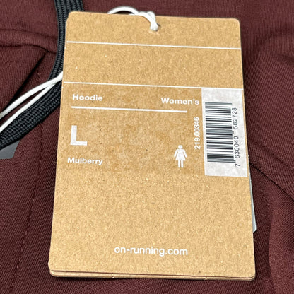 ON RUNNING Women's Active Wear Hoodie Sz-Large Mulberry 219.00346