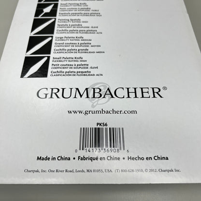 GRUMBACHER Painting Palette Knifes ABS plastic PKS6 (New)