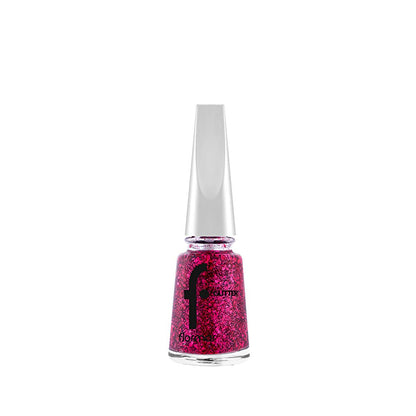 Flormar Glitter Semi-transparent Nail Polish - Semi-transparent Glitter Polish for Trendy Nail Art