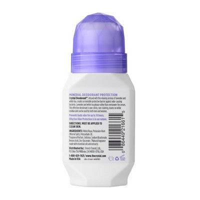 Crystal Essence Deodorant Roll-On Lavender & White Tea 2.25 Oz - New